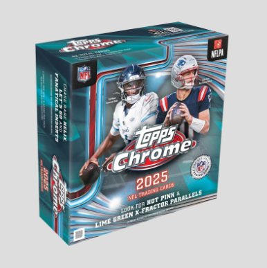 2025 TOPPS CHROME FOOTBALL MEGA BOX