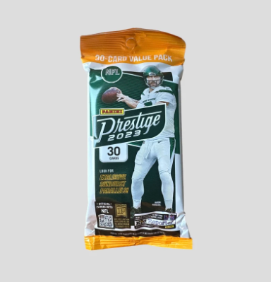 2023 PANINI PRESTIGE FOOTBALL VALUE PACK (12 = BOX)